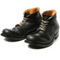 Men's classic lace-up ankle boots with rounded toes and low heels