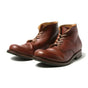 Men's classic lace-up ankle boots with rounded toes and low heels