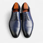 Men's polished Oxford lace-up shoes with cap-toe detailing