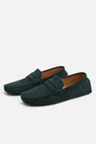 Men's suede penny loafers in multiple colour options