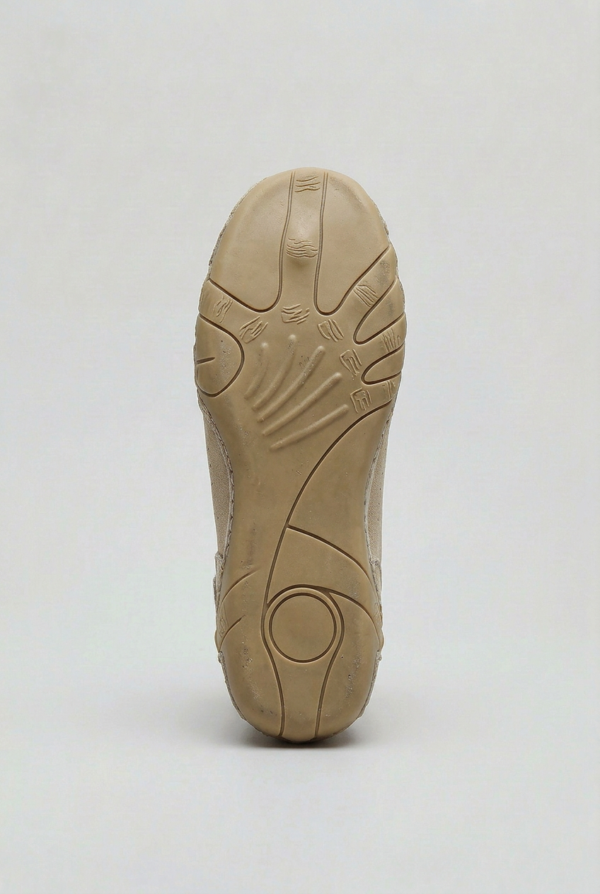 High-top lace-up sneakers with ankle strap and thick sculpted sole