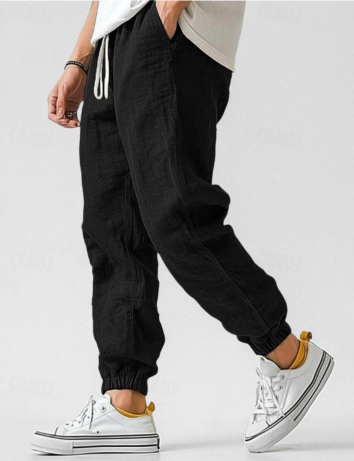Men's Linen Trousers – Relaxed Casual Summer Pants with Side Pockets 6