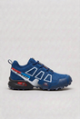 Men's colour-blocked lace-up running trainers with textured outdoor tread