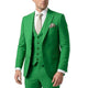 Men's three-piece suit with notch lapel jacket and waistcoat