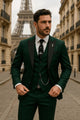 Men's Three-Piece Suit – Slim-Fit Blazer, Waistcoat & Trousers for Weddings & Business 1
