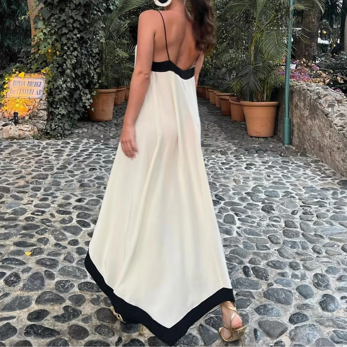 Mila V-Neck Loose Dress 1