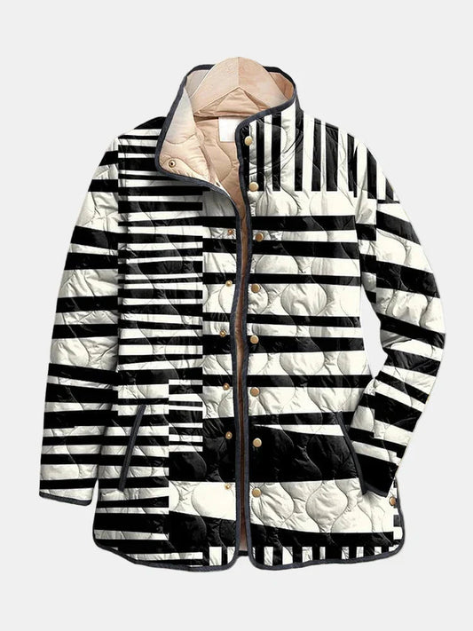 Mira Abstract Quilted Jacket 0