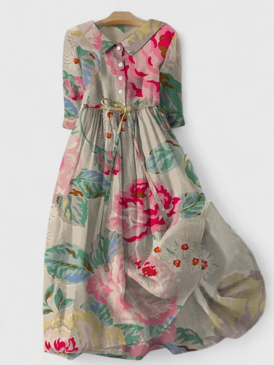 Mira Casual Midi Dress 0