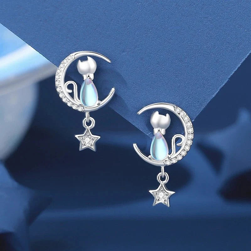 Mira Celestial Cat Earrings 4