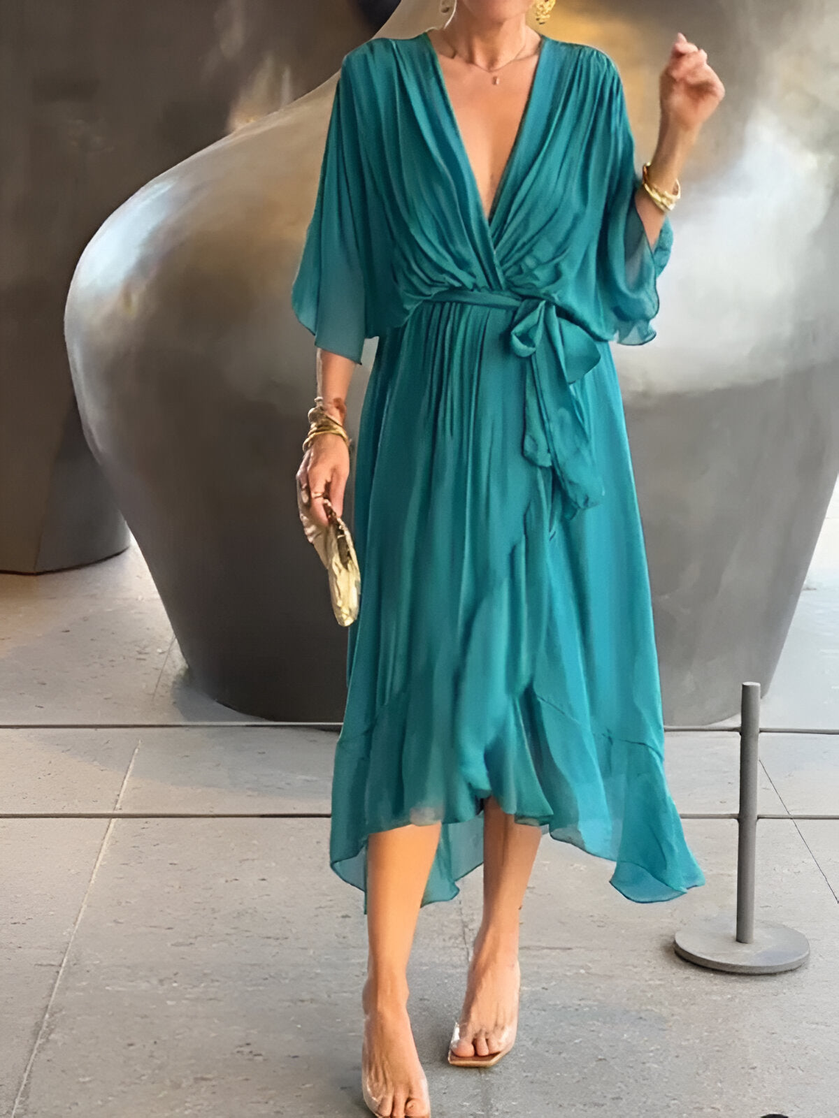 Mira Chiffon Dress 7