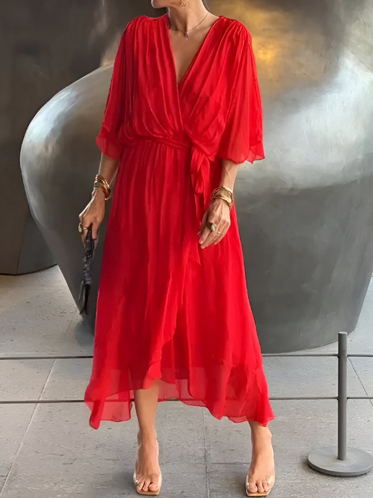 Mira Chiffon Dress 8