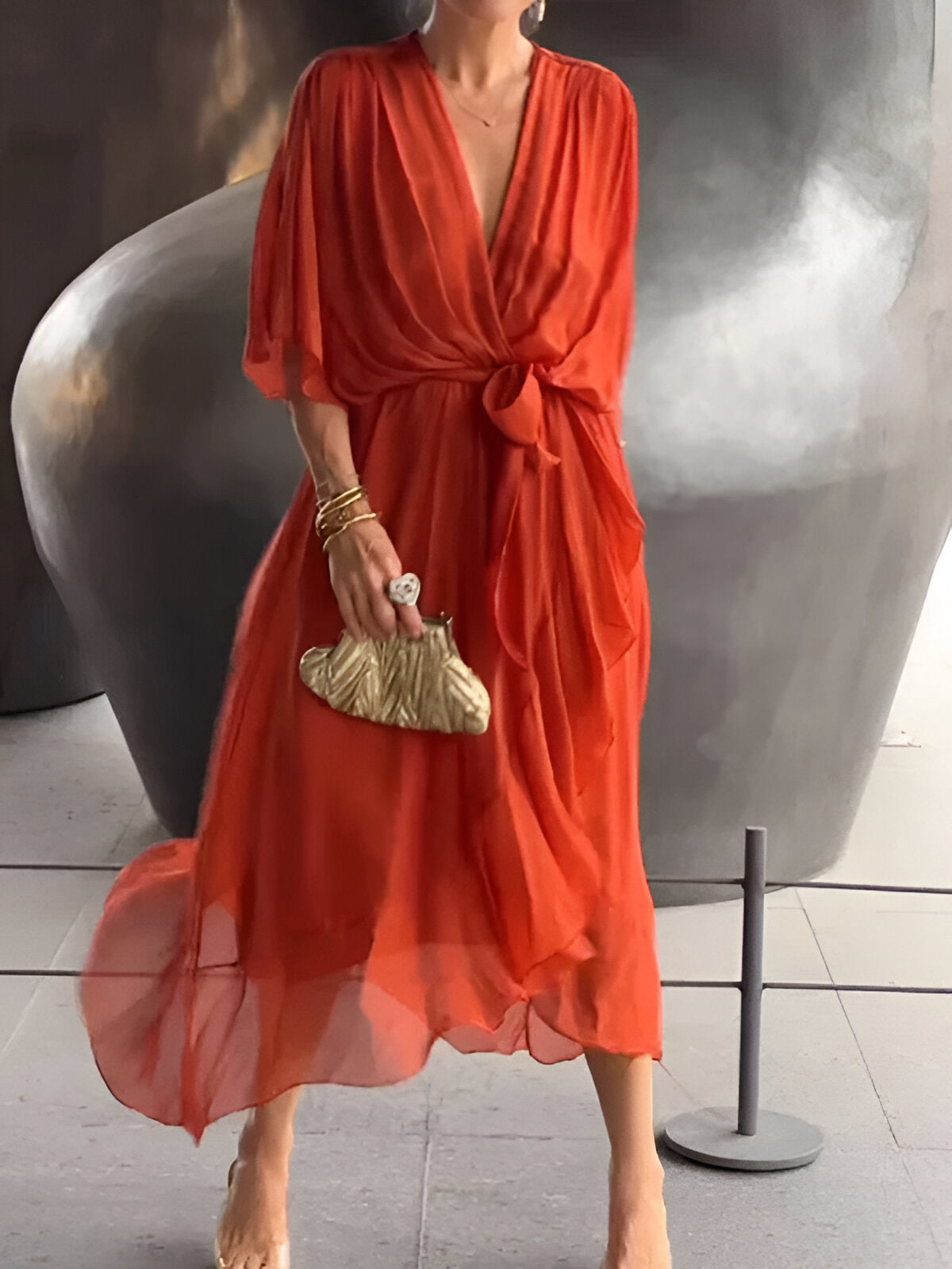 Mira Chiffon Dress 9