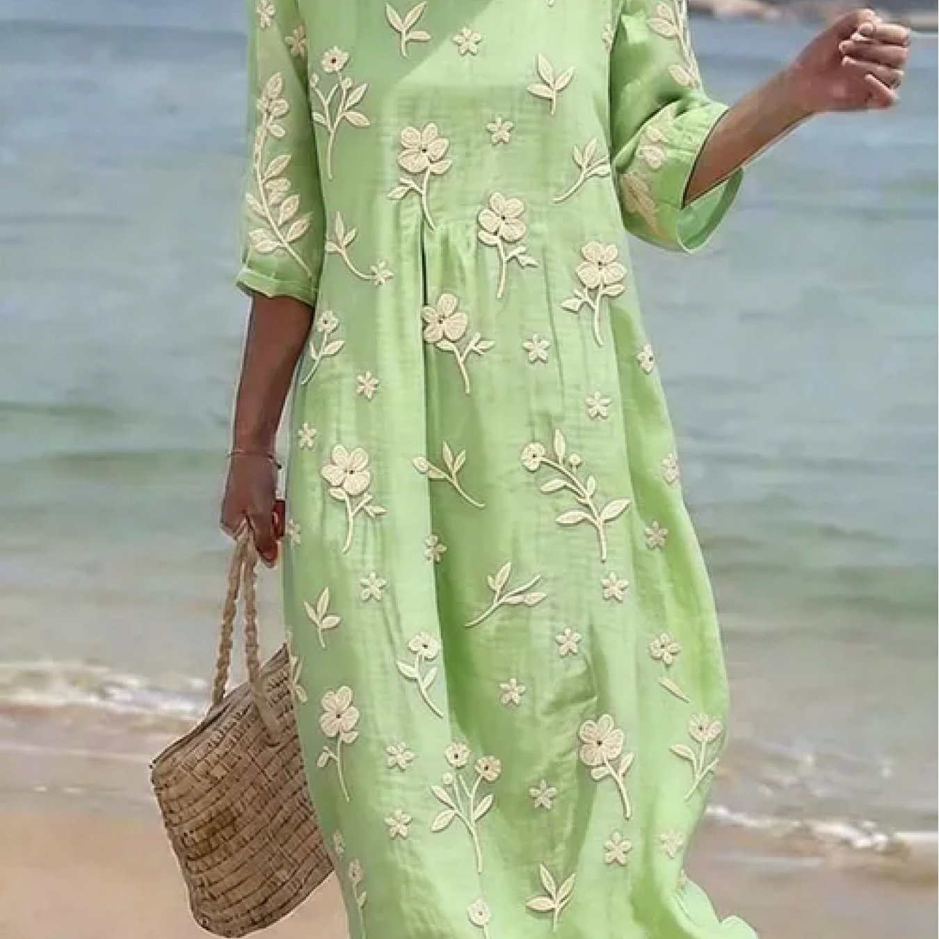 Mira Fit-and-Flare Midi Dress 0