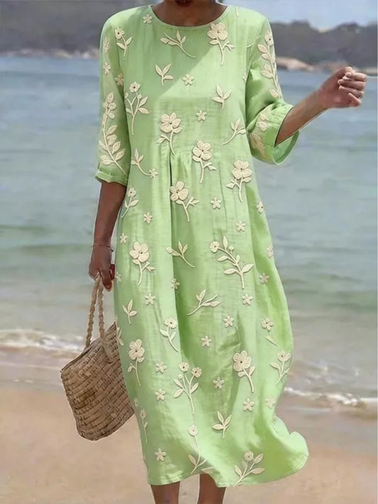 Mira Fit-and-Flare Midi Dress 1