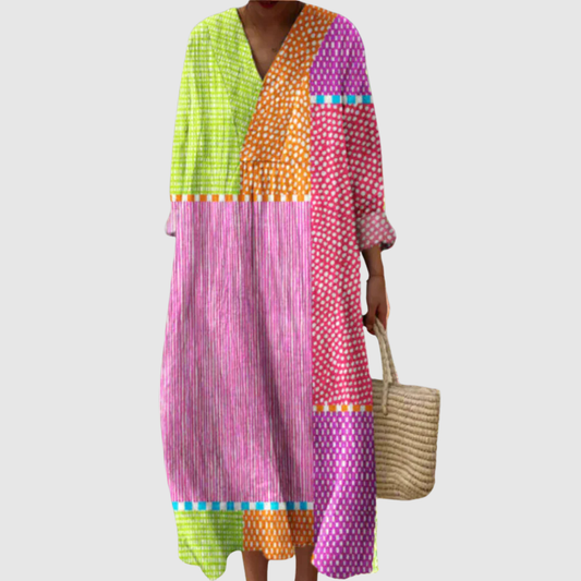 Mira Geometric Summer Dress 0