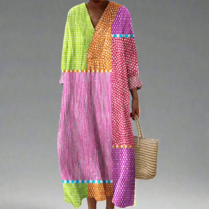 Mira Geometric Summer Dress 1