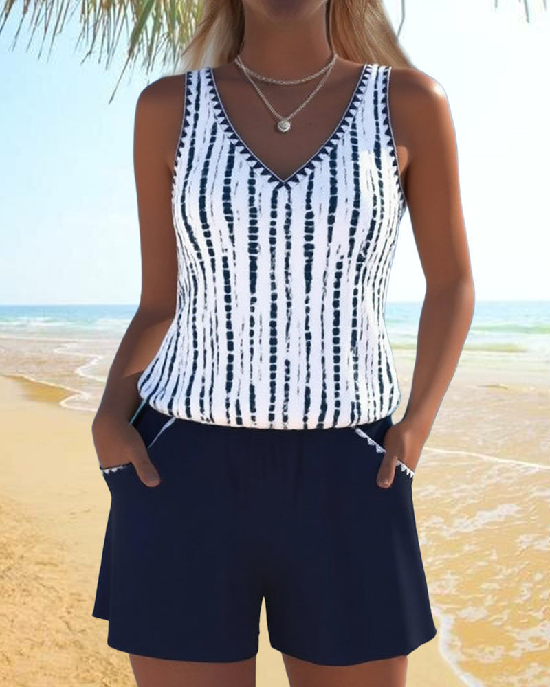 Mira V-Neck Swimsuit Set 4