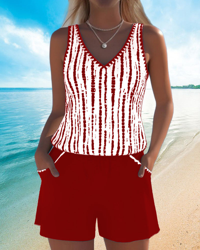 Mira V-Neck Swimsuit Set 5