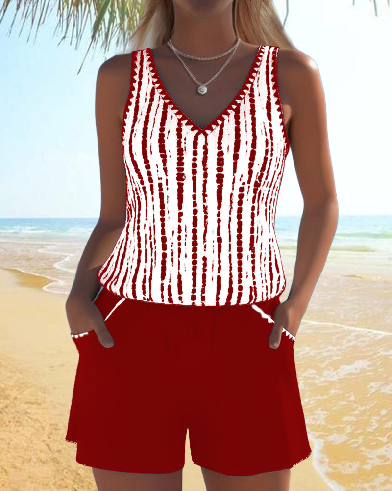 Mira V-Neck Swimsuit Set 6
