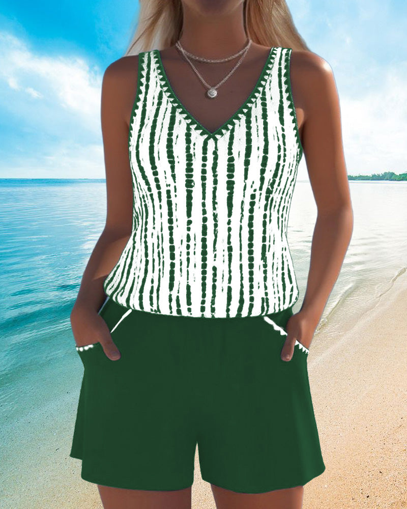 Mira V-Neck Swimsuit Set 8