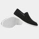 Men's slip-on loafers with moc toe stitching and low sole