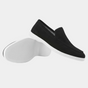 Men's slip-on loafers with moc toe stitching and low sole