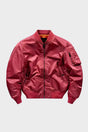 Men's bomber jacket with stand collar, zip front, ribbed trims and sleeve utility pocket