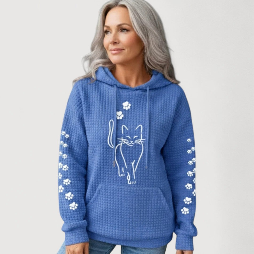 Nina Cat Print Hoodie 3