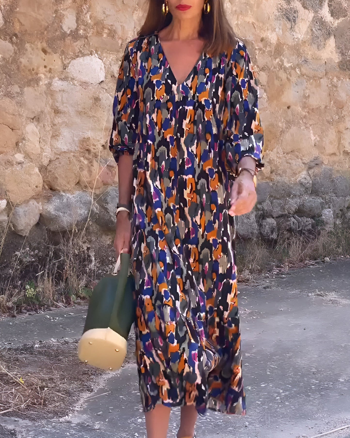 Nina Retro Printed Dress 0