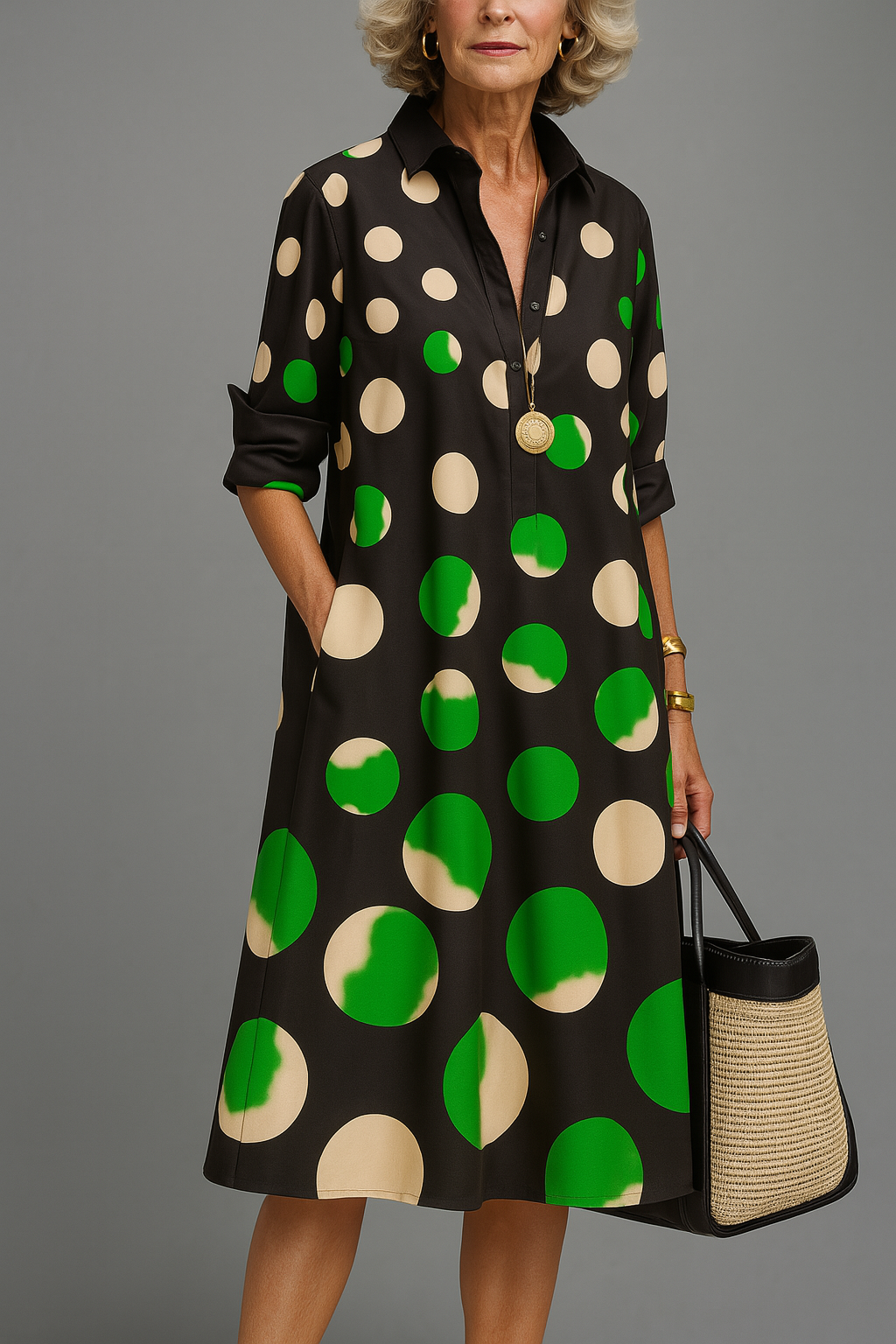 Nina Timeless Midi Dress 0