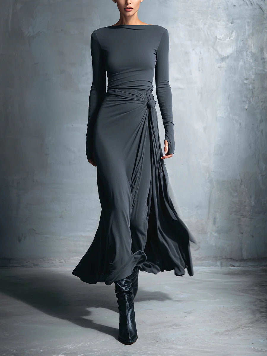 Nora Minimalist Maxi Dress 0