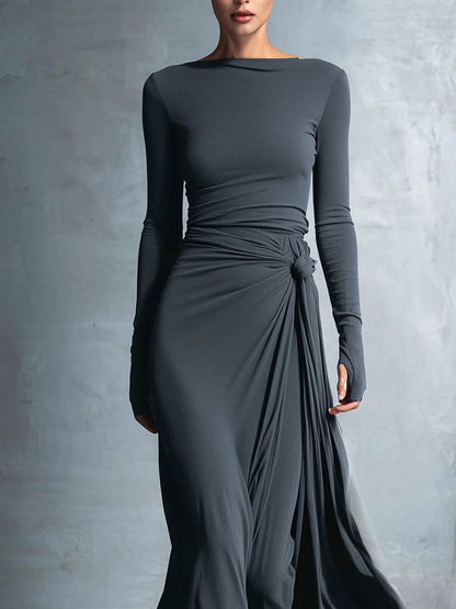 Nora Minimalist Maxi Dress 7