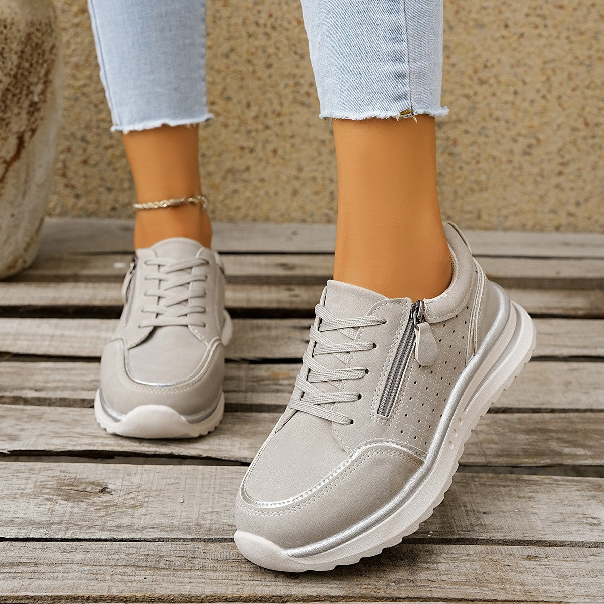 Nerina Orthopedic Zip Sneakers