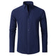 Men's slim-fit long-sleeve button-down shirt