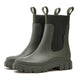 VALERIE waterproof ankle boots with chunky lug sole and ribbed collar, pull handles