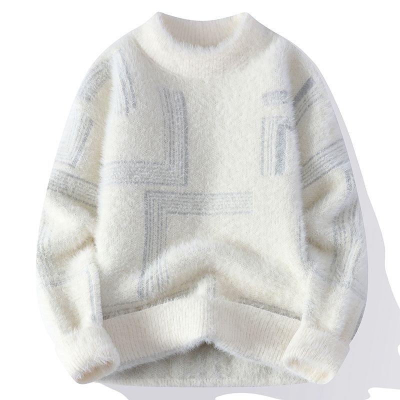 Unisex crew neck sweater with long sleeves and ribbed trims