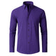 Men's slim-fit long-sleeve button-down shirt