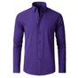 Men's slim-fit long-sleeve button-down shirt