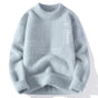 Unisex crew neck sweater with long sleeves and ribbed trims