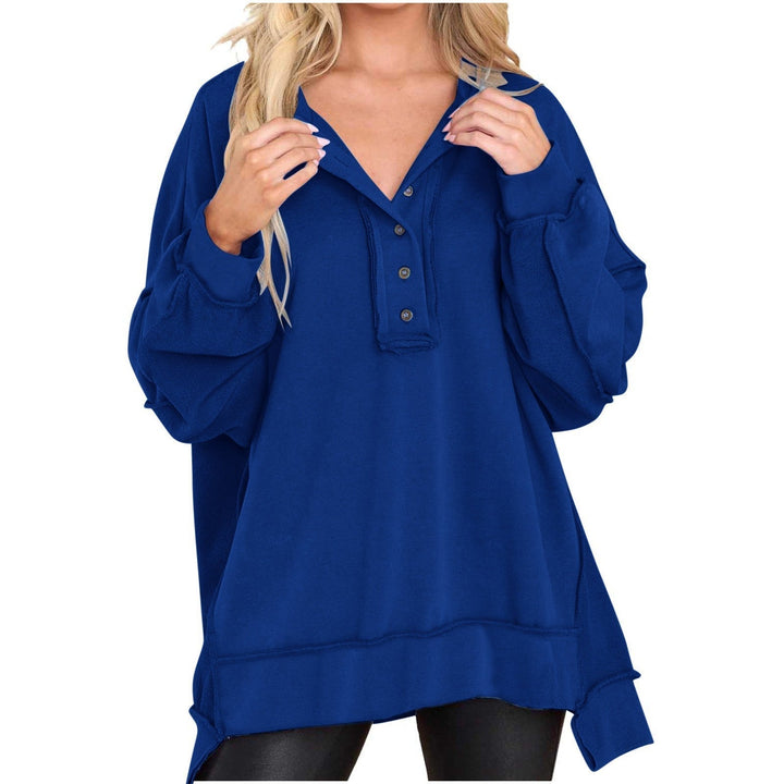 Women's multicolour striped half-zip sweatshirt