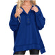 Women's multicolour striped half-zip sweatshirt