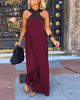 Women's Crossed-Neck Dress — Off-Shoulder Soft Woven Loose Summer Dress