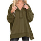 Women's multicolour striped half-zip sweatshirt