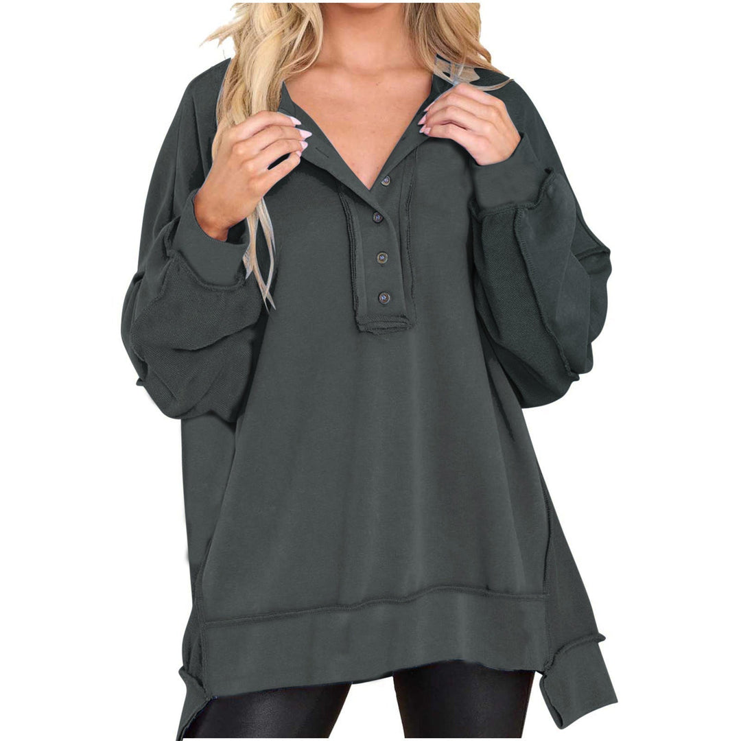 Women's multicolour striped half-zip sweatshirt
