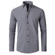 Men's slim-fit long-sleeve button-down shirt