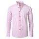 Men's slim-fit long-sleeve button-down shirt