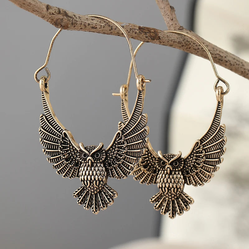 Odessa Owl Statement Earrings 2