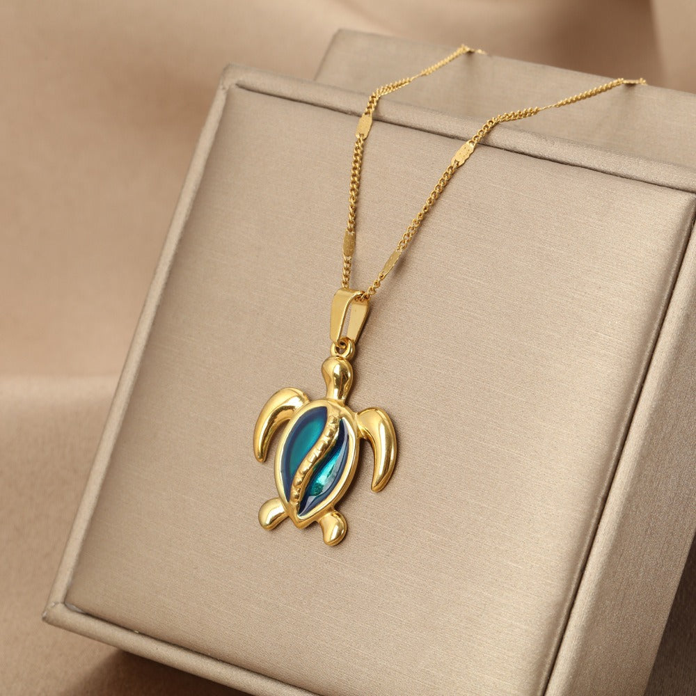 Olivia Turtle Pendant Necklace 0