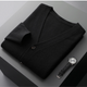 Men's V-neck button cardigan sweater