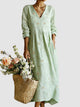 Women's Floral Midi Dress — Lightweight Print Flowing Summer Midi Dress